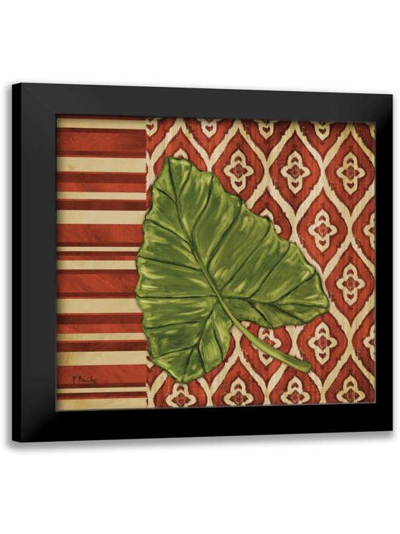 Brent, Paul 12x12 Black Modern Framed Museum Art Print Titled - Sunset Cay Palm III
