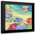 thumbnail image 1 of Brent, Paul 12x12 Black Modern Framed Museum Art Print Titled - Umbrella Cove I, 1 of 5