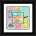 thumbnail image 1 of Brent, Paul 12x12 Black Ornate Wood Framed with Double Matting Museum Art Print Titled - Beach Wear II, 1 of 4