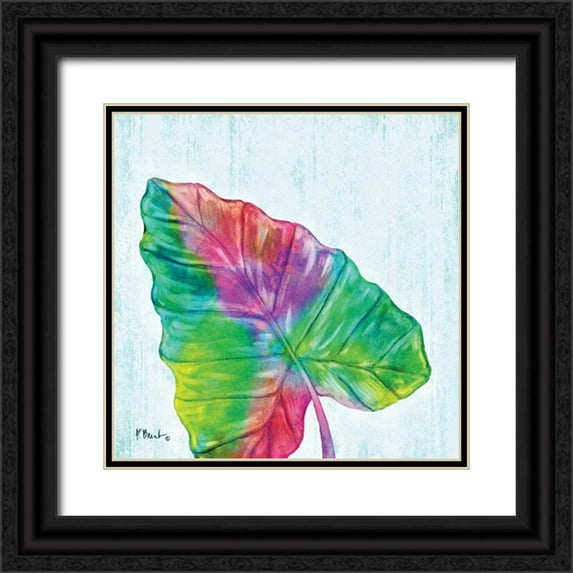 Brent, Paul 12x12 Black Ornate Wood Framed with Double Matting Museum Art Print Titled - Prism Palm III