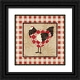 thumbnail image 1 of Brent, Paul 12x12 Black Ornate Wood Framed with Double Matting Museum Art Print Titled - Rustic Roost II, 1 of 4