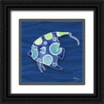 thumbnail image 1 of Brent, Paul 12x12 Black Ornate Wood Framed with Double Matting Museum Art Print Titled - Tahiti Blues II, 1 of 4