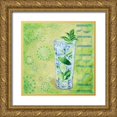thumbnail image 1 of Brent, Paul 12x12 Gold Ornate Wood Framed with Double Matting Museum Art Print Titled - Calypso Cocktails III, 1 of 4