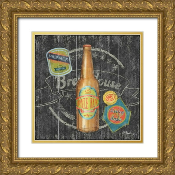 Brent, Paul 12x12 Gold Ornate Wood Framed with Double Matting Museum Art Print Titled - Craft Brew III
