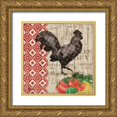 thumbnail image 1 of Brent, Paul 12x12 Gold Ornate Wood Framed with Double Matting Museum Art Print Titled - Farmers Market I, 1 of 4