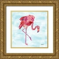 thumbnail image 1 of Brent, Paul 12x12 Gold Ornate Wood Framed with Double Matting Museum Art Print Titled - Feathered I, 1 of 4