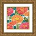 thumbnail image 1 of Brent, Paul 12x12 Gold Ornate Wood Framed with Double Matting Museum Art Print Titled - Gerbera Daisy Garden II, 1 of 4