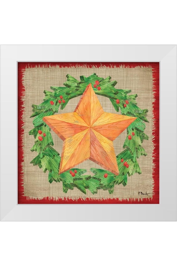 Brent, Paul 12x12 White Modern Wood Framed Museum Art Print Titled - Carpentry Christmas I