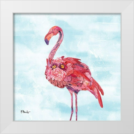 Brent, Paul 12x12 White Modern Wood Framed Museum Art Print Titled - Feathered II