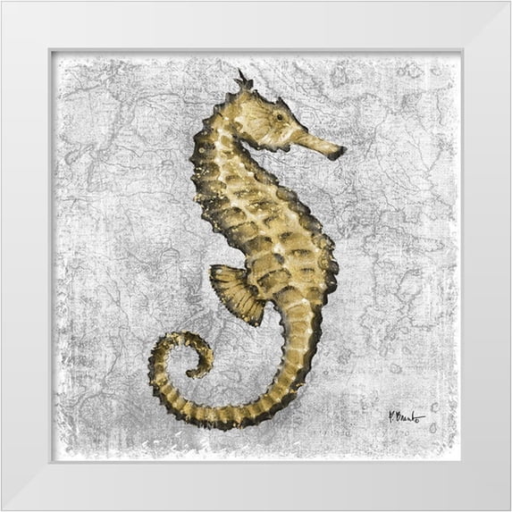 Brent, Paul 12x12 White Modern Wood Framed Museum Art Print Titled - Saltwater Exploration I