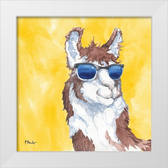 Brent, Paul 12x12 White Modern Wood Framed Museum Art Print Titled - Sunny Farm IX