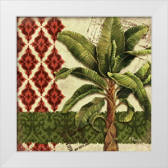 Brent, Paul 12x12 White Modern Wood Framed Museum Art Print Titled - Thai Palm I