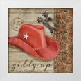 thumbnail image 1 of Brent, Paul 12x12 White Modern Wood Framed Museum Art Print Titled - Wild West Hats III, 1 of 4