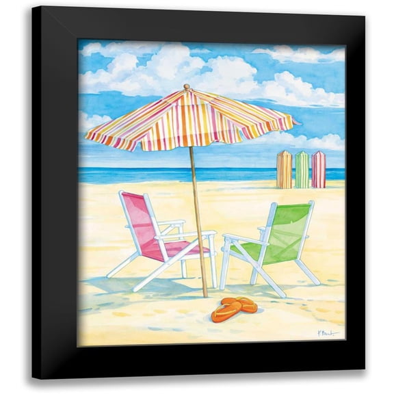Brent, Paul 12x14 Black Modern Framed Museum Art Print Titled - Oceanside III