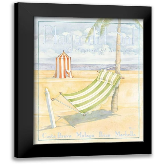 Brent, Paul 12x14 Black Modern Framed Museum Art Print Titled - Playa Del Sol