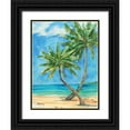 thumbnail image 1 of Brent, Paul 12x14 Black Ornate Wood Framed with Double Matting Museum Art Print Titled - Palmas Belize II, 1 of 4