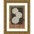 thumbnail image 1 of Brent, Paul 13x18 Gold Ornate Wood Framed with Double Matting Museum Art Print Titled - Santorini Dahlias, 1 of 4
