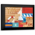 thumbnail image 1 of Brent, Paul 14x12 Black Modern Framed Museum Art Print Titled - Portofino Collage I, 1 of 5