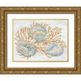 thumbnail image 1 of Brent, Paul 14x12 Gold Ornate Wood Framed with Double Matting Museum Art Print Titled - Shimmering Shells II, 1 of 4