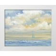 thumbnail image 1 of Brent, Paul 14x12 White Modern Wood Framed Museum Art Print Titled - Misty Morning Sail, 1 of 4
