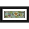 thumbnail image 1 of Brent, Paul 14x7 Black Ornate Wood Framed with Double Matting Museum Art Print Titled - Fantasy Owls Family I, 1 of 4