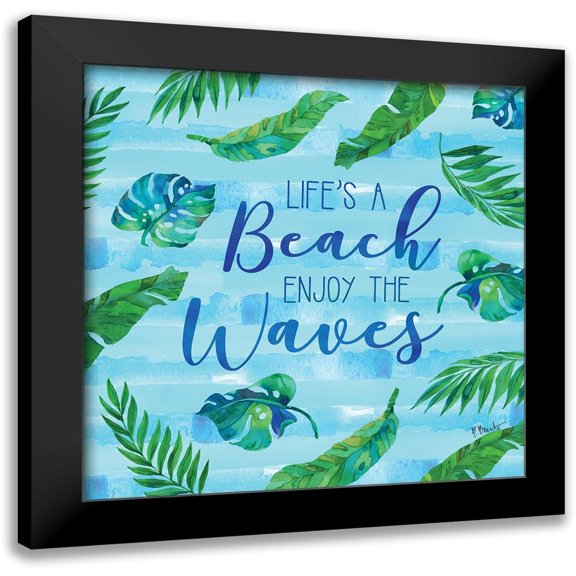 Brent, Paul 15x15 Black Modern Framed Museum Art Print Titled - Beach Inspiration II