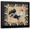 thumbnail image 1 of Brent, Paul 15x15 Black Modern Framed Museum Art Print Titled - Bergerac Rooster Black I, 1 of 5