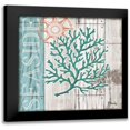 thumbnail image 1 of Brent, Paul 15x15 Black Modern Framed Museum Art Print Titled - Coral Azul I, 1 of 5