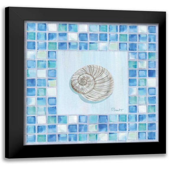 Brent, Paul 15x15 Black Modern Framed Museum Art Print Titled - Mosaic Moonshell