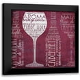 thumbnail image 1 of Brent, Paul 15x15 Black Modern Framed Museum Art Print Titled - Vino Lingo I, 1 of 5