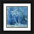 thumbnail image 1 of Brent, Paul 15x15 Black Ornate Wood Framed with Double Matting Museum Art Print Titled - Midnight Palm I, 1 of 4