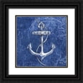 thumbnail image 1 of Brent, Paul 15x15 Black Ornate Wood Framed with Double Matting Museum Art Print Titled - Vintage Nautical I, 1 of 4