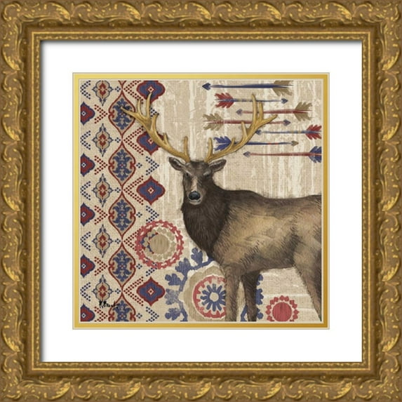 Brent, Paul 15x15 Gold Ornate Wood Framed with Double Matting Museum Art Print Titled - Highlands Ranch III
