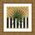 thumbnail image 1 of Brent, Paul 15x15 Gold Ornate Wood Framed with Double Matting Museum Art Print Titled - Knox Palm Fronds I, 1 of 4