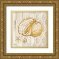 thumbnail image 1 of Brent, Paul 15x15 Gold Ornate Wood Framed with Double Matting Museum Art Print Titled - Saint Tropez Shells II, 1 of 4