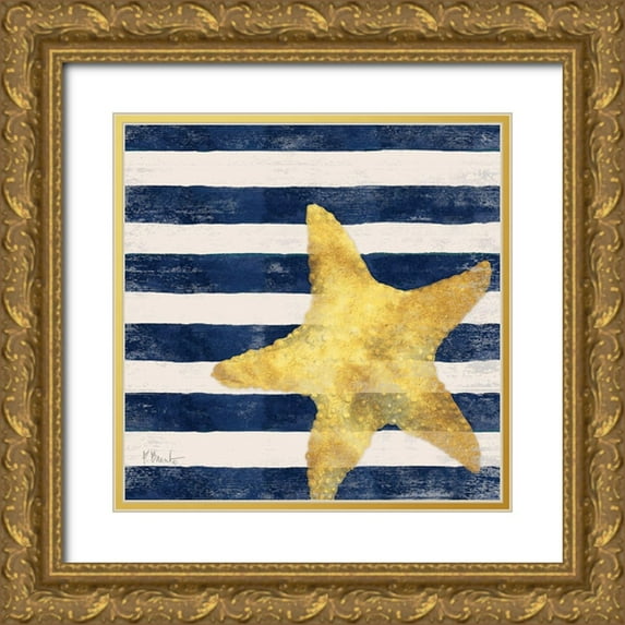 Brent, Paul 15x15 Gold Ornate Wood Framed with Double Matting Museum Art Print Titled - Savvy Shore II