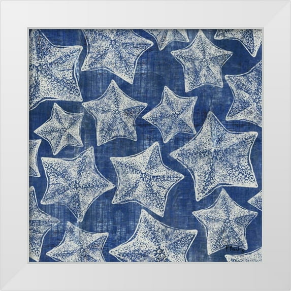 Brent, Paul 15x15 White Modern Wood Framed Museum Art Print Titled - Maritime Shell Repeat I