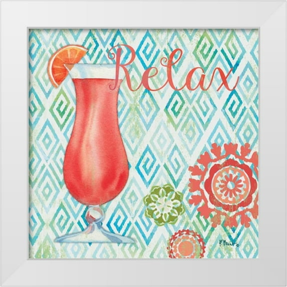 Brent, Paul 15x15 White Modern Wood Framed Museum Art Print Titled - Toast Cocktails I