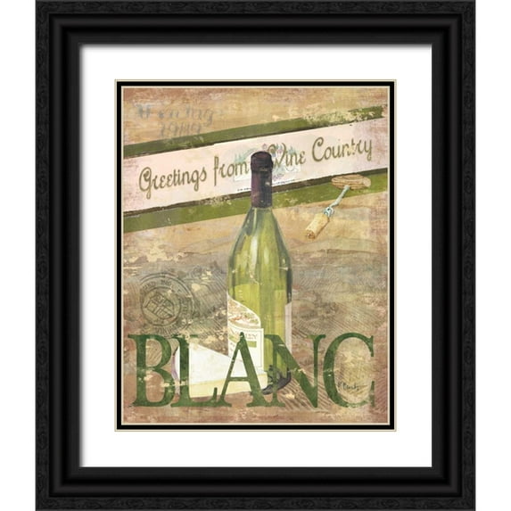 Brent, Paul 15x18 Black Ornate Wood Framed with Double Matting Museum Art Print Titled - Chateau Chardonnay