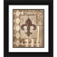thumbnail image 1 of Brent, Paul 15x18 Black Ornate Wood Framed with Double Matting Museum Art Print Titled - Provencial Collage I, 1 of 4