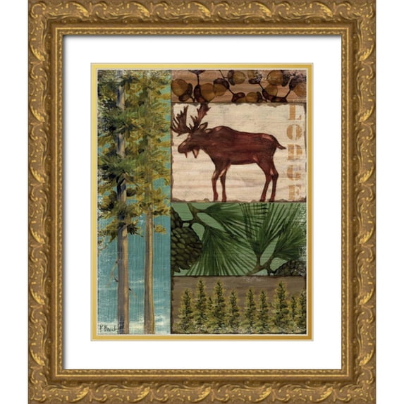 Brent, Paul 15x18 Gold Ornate Wood Framed with Double Matting Museum Art Print Titled - Nature Trail I