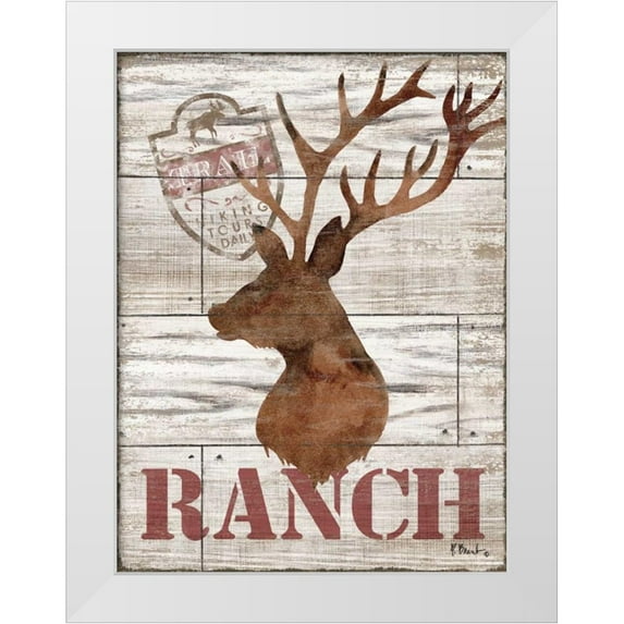 Brent, Paul 15x18 White Modern Wood Framed Museum Art Print Titled - Wilderness Silhouettes IV