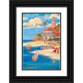 thumbnail image 1 of Brent, Paul 17x24 Black Ornate Wood Framed with Double Matting Museum Art Print Titled - Beach Club II, 1 of 4