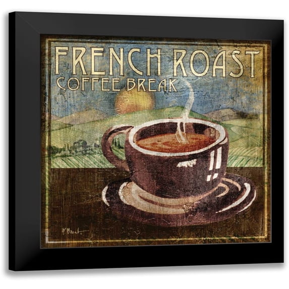 Brent, Paul 20x20 Black Modern Framed Museum Art Print Titled - French Roast
