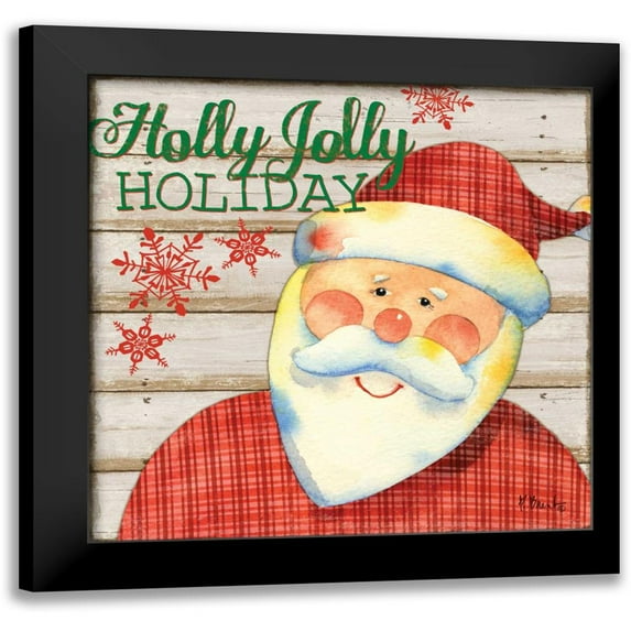 Brent, Paul 20x20 Black Modern Framed Museum Art Print Titled - Jolly Santa IV