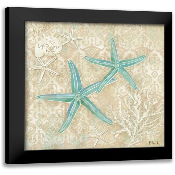 Brent, Paul 20x20 Black Modern Framed Museum Art Print Titled - Laguna Shells III