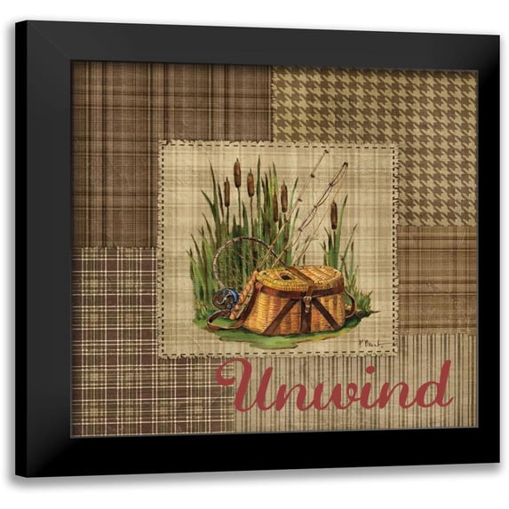 Brent, Paul 20x20 Black Modern Framed Museum Art Print Titled - Leisure Lake III
