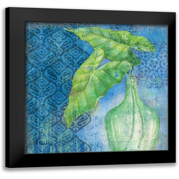 Brent, Paul 20x20 Black Modern Framed Museum Art Print Titled - Sea Glass Palm II