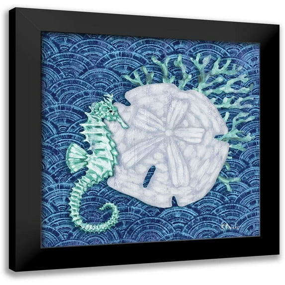 Brent, Paul 20x20 Black Modern Framed Museum Art Print Titled - Silverplate Shells II