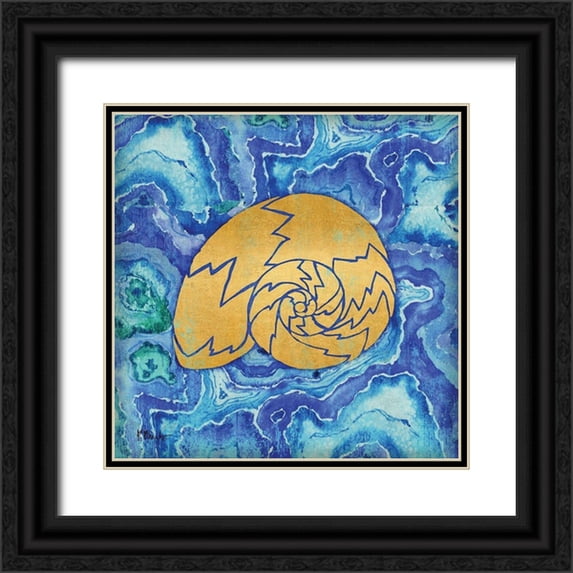 Brent, Paul 20x20 Black Ornate Wood Framed with Double Matting Museum Art Print Titled - Agate Shell IV